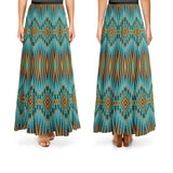 Cotton Fabric Fire Feather Turquoise - Half Yard