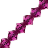 Preciosa Bicone 6mm Fuchsia 5" Strand