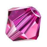Preciosa Bicone 6mm Fuchsia Each