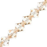 Preciosa Bicone 3mm Crystal Honey 5" Strand