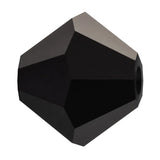 Preciosa Bicone 6mm Jet Each