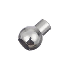 Magnetic Tube Clasp 17x8mm Nickel (4mm Hole) 2/pk