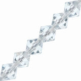 Preciosa Bicone 3mm Crystal Lagoon 5" Strand