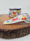 Printed Ribbon 2" Ledger Horse Birch - Per Yard