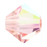 Preciosa Bicone 6mm Light Rose AB Each