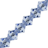 Preciosa Bicone 3mm Light Sapphire 5" Strand