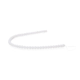 Czech Glass Beads 4mm Round Velvet White 46/Strand
