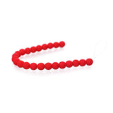Czech Glass Beads 8mm Round Velvet Cherry 23/Strand