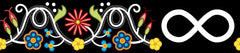Printed Ribbon 2" Metis Black - Per Yard