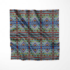 Cotton Fabric Medicine Blessing Turquoise - Half Yard