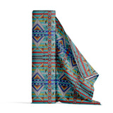 Cotton Fabric Medicine Blessing Turquoise - Half Yard
