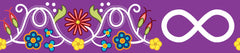 Printed Ribbon 2" Metis Purple 20yd Spool