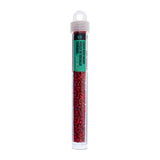 8/0 Perles de rocailles tchèques #1015V Silver Lined Red 22g