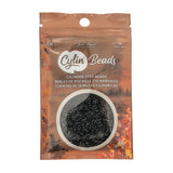 11/0 Cylin Beads #1003 Opaque Black 25g Bag