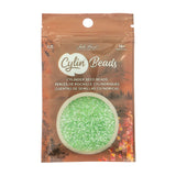 11/0 Cylin Beads #1029 Light Crystal Green Ceylon 25g Bag