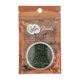 11/0 Cylin Beads #1052 Opaque Forest Green 25g Bag