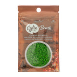11/0 Cylin Beads #1056 Opaque Grass Green 25g Bag