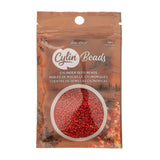 11/0 Cylin Beads #1068 Opaque Red Matte 25g Bag