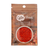 11/0 Cylin Beads #1071 Red Vermillion Matte 25g Bag