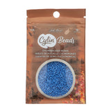 11/0 Cylin Beads #1108 Opaque Blue Cerulean 25g Bag