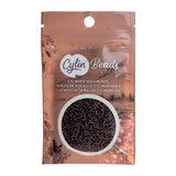 11/0 Cylin Beads #1209 Dark Brown 25g Bag