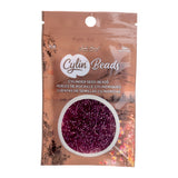 11/0 Cylin Beads #1215 Transparent Red Wine 25g Bag