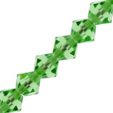 Preciosa Bicone 6mm Peridot 5" Strand