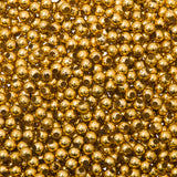 Round Plastic Pearls 3mm Metallic Gold 1000/pk