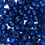 Crow Plastic Beads 9x6mm Navy 100/pk