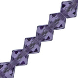 Preciosa Bicone 6mm Tanzanite 5" Strand