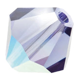 Preciosa Bicone 6mm Tanzanite AB Each