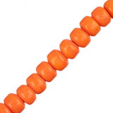 Glass Crow Beads 4x6mm Orange 50/Strand