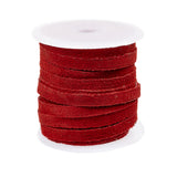 Suede Lace 5mm Red 10m Spool
