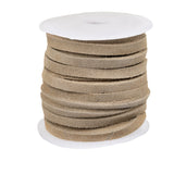 Suede Lace 5mm Natural 10m Spool