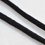 2mm Black Rattail Cord 10m