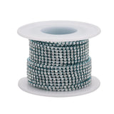 Metal Rhinestone Banding 2mm Pale Turquoise 10yd/pk