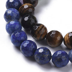 Chakra Mixed Beads 8mm Faceted (Natural) 15-16" Strand