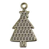 Christmas Tree Enamel Pendant 27x16mm 5/pk