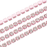 Metal Rhinestone Banding 2mm Pink 10yd/pk