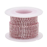 Metal Rhinestone Banding 2mm Pink 10yd/pk