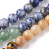 Chakra Mixed Beads 4mm Round (Natural) 15-16" Strand