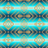 Cotton Fabric Thunderbird #647 Turquoise - Half Yard