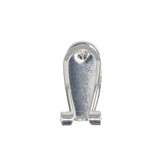 Fingernail Earring Posts 20x10mm Silver 50/pk