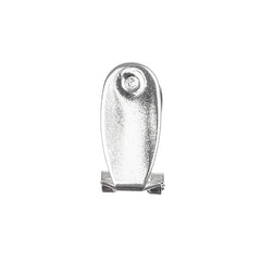 Fingernail Earring Posts 20x10mm Silver 50/pk