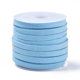 Faux Suede 5mm Lace 5m Deep Sky Blue