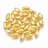 Oval Plastic Beads 4x8mm Metallic Gold 100/pk
