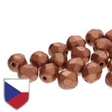 Fire Polished 8mm Bronze Copper 20/Strand