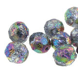 Fire Polished 4mm Etch Full Vitrail 40/Strand