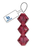 Preciosa Bicone 4mm Rose 5" Strand