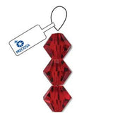 Preciosa Bicone 6mm Light Siam 5" Strand